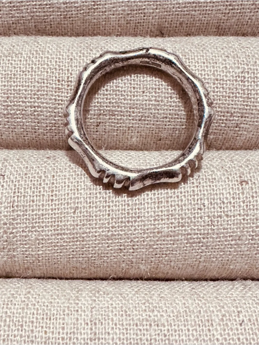 Vintage | Ring | Bamboo Silver Band